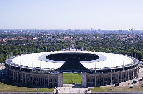 The Olympiastadion.