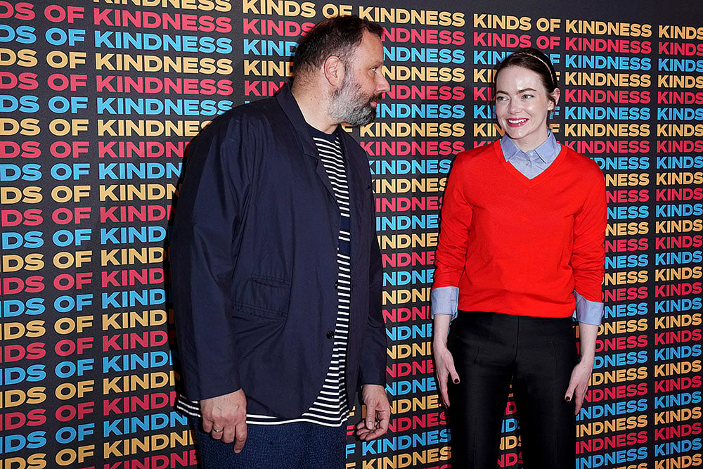 Emma stone and Yorgos Lanthimos during Kinds of Kindness in London photo call Photo_4