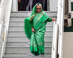 Bangladesh Ex-PM Sheikh Hasina - PTI