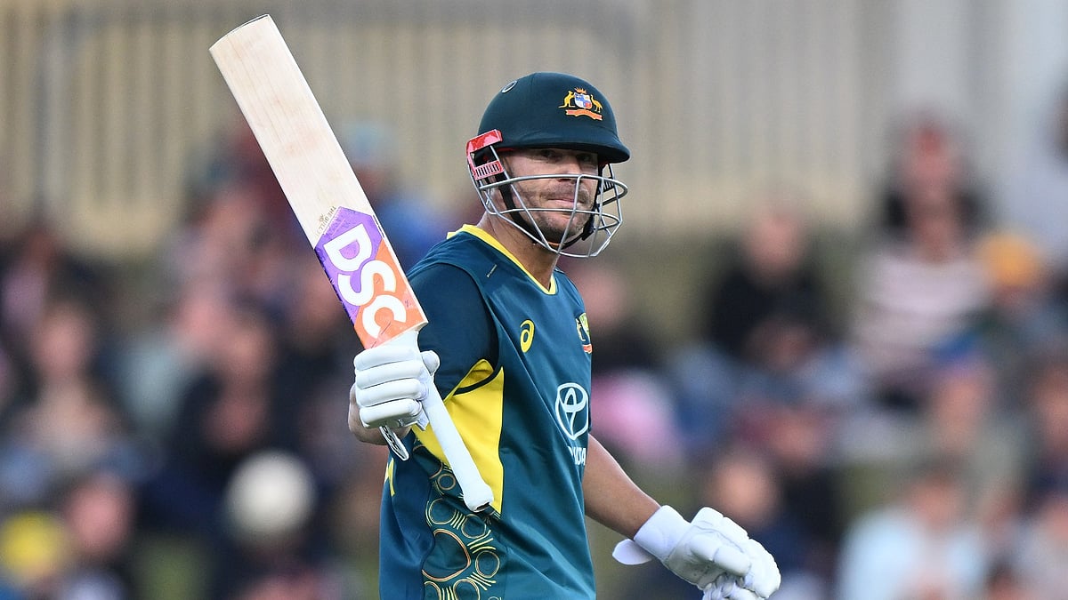 Australia's David Warner - null