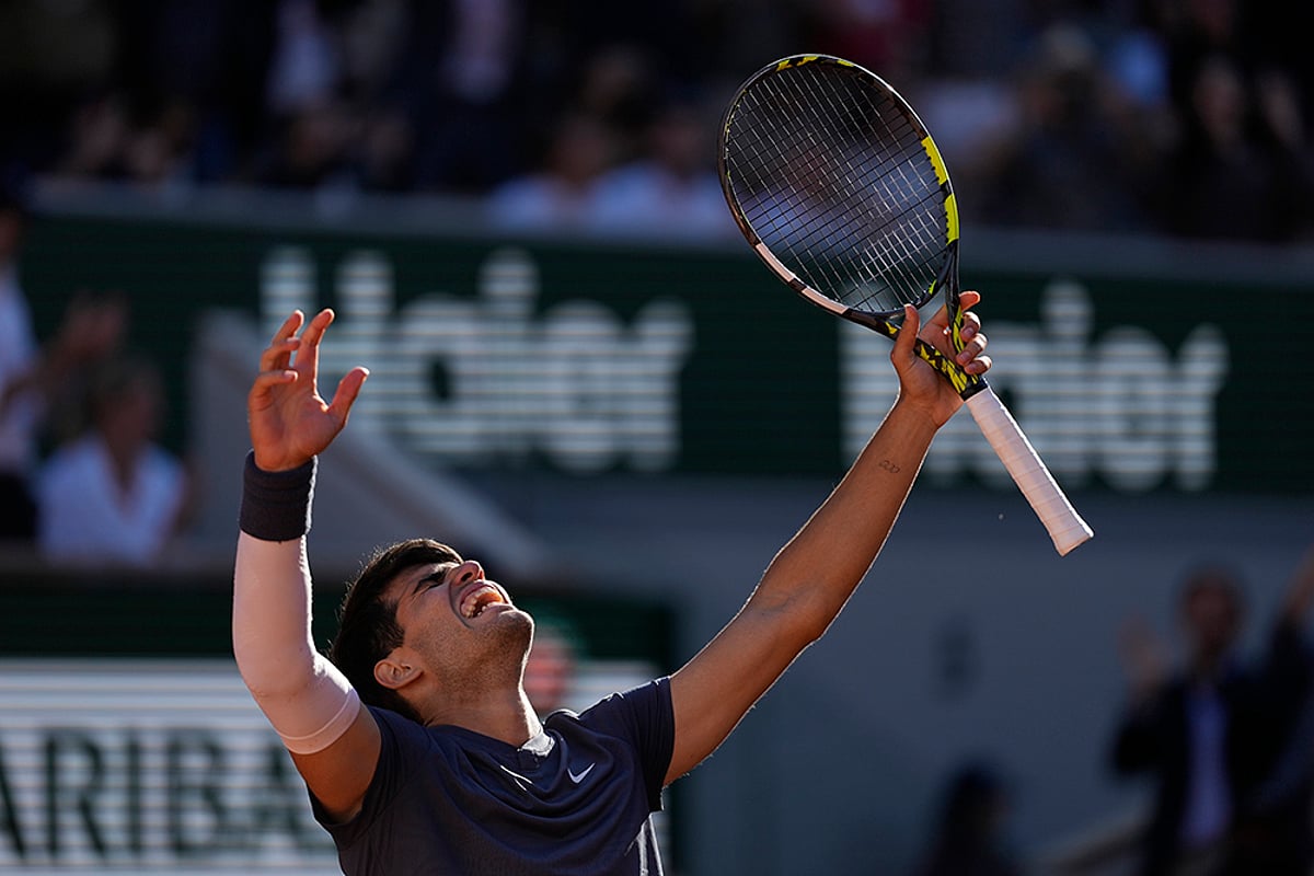 2024 French Open Tennis Semi-Final Carlos Alcaraz Photo_1