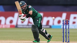 Rizwan hit an unbeaten half-century for Pakistan.