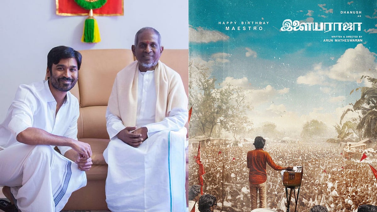 X : Dhanush wishes Ilaiyaraaja on birthday with new poster from the maestro's biopic
