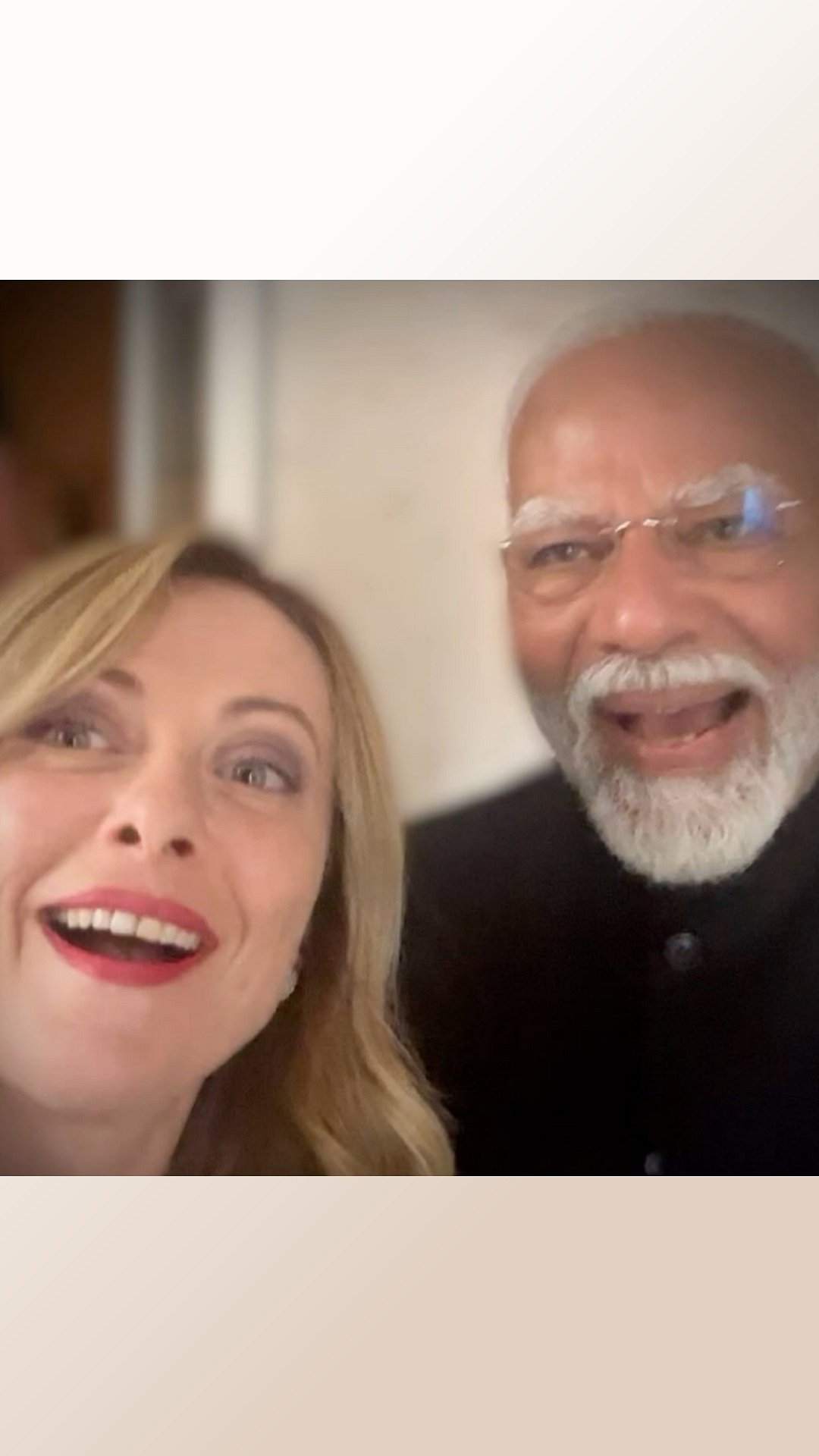 Instagram : Screen grab from video posted on Instagram by Italian PM Giorgia Meloni
