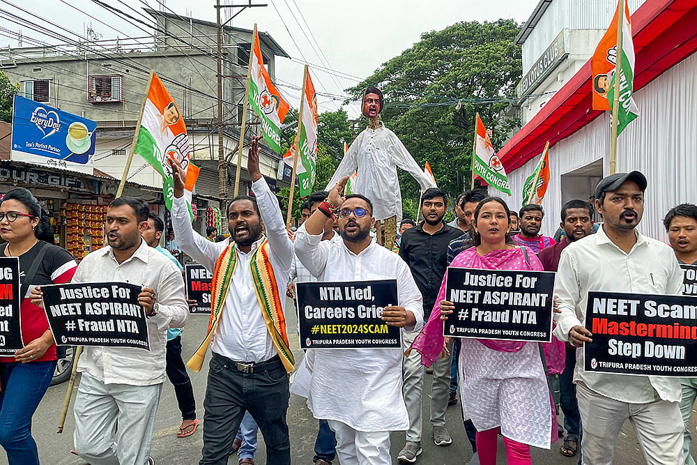 Protest over NEET 2024