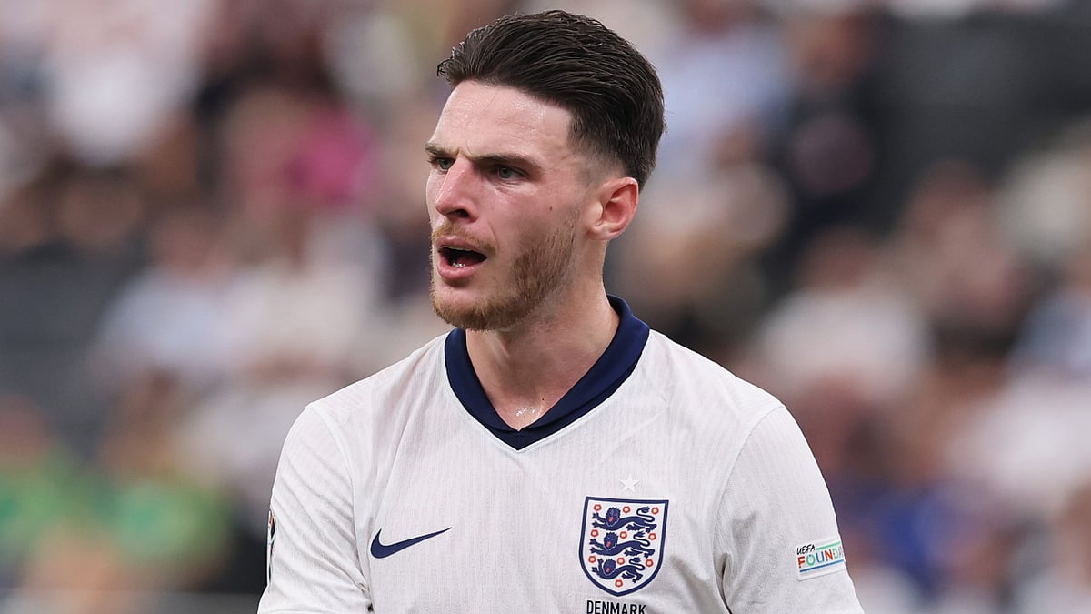 England midfielder Declan Rice. - null