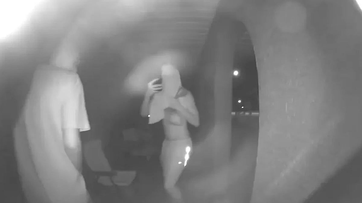 A snapshot of surveillance video. - X