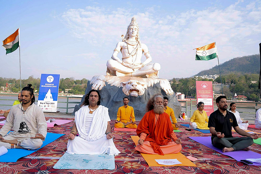 10th International Day of Yoga Day celebrations Photos_15