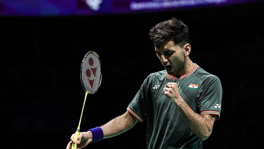X | Lakshya Sen : Indian shuttler Lakshya Sen. 