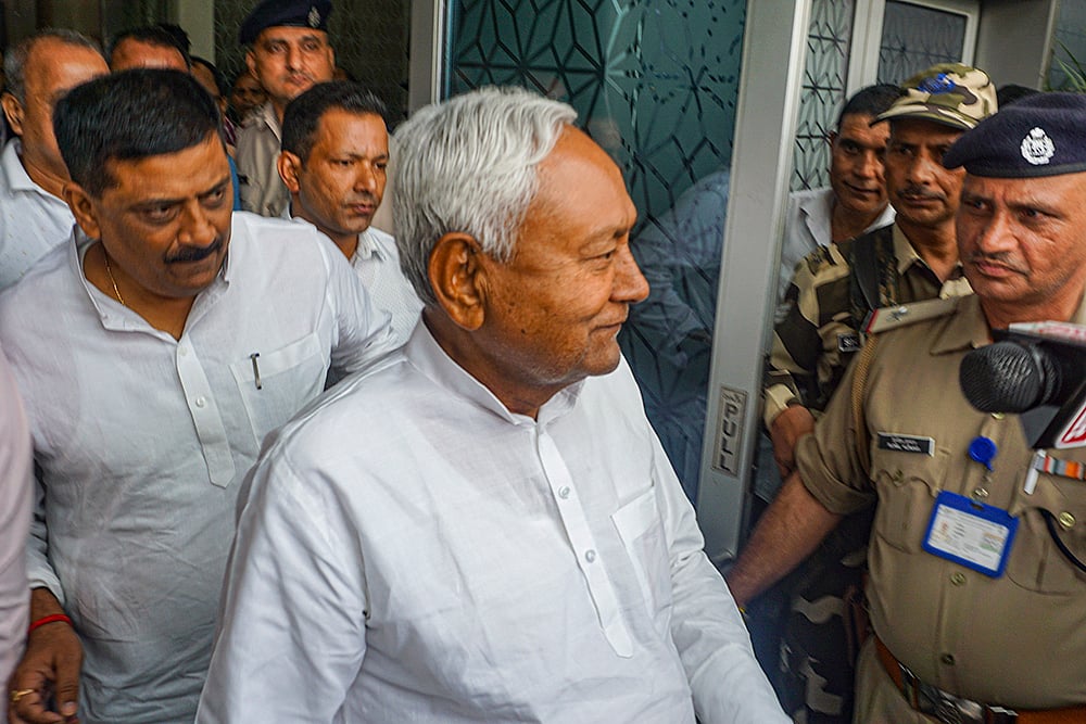Bihar Chief Minister Nitish Kumar in New Delhi