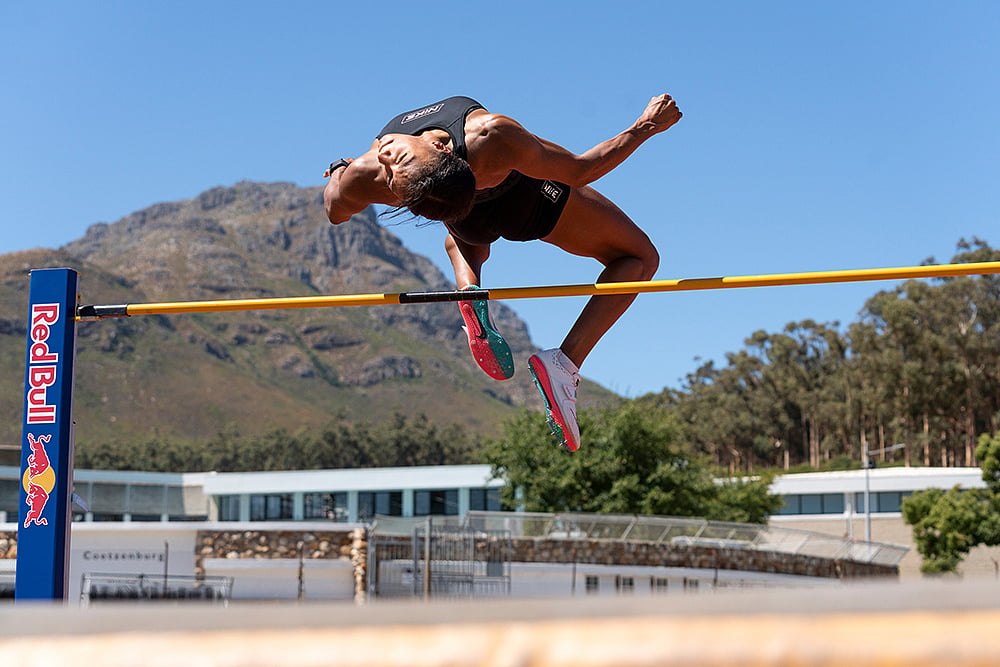 Nafi Thiam practicing high jump before 2024 Paris Olympics