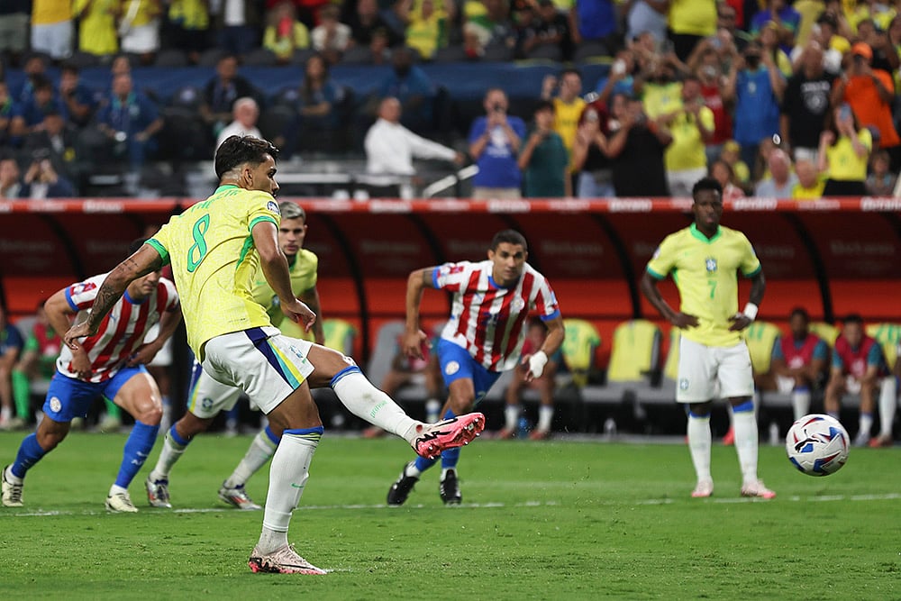 2024 Copa America Soccer Paraguay vs Brazil Photo_3