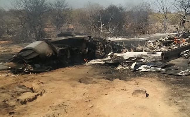 PTI : File photo of Sukhoi fighter jet crash.(Representational image) |