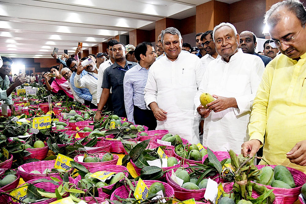Nitish Kumar during ‘Aam Mahotsav’ at Gyan Bhawan