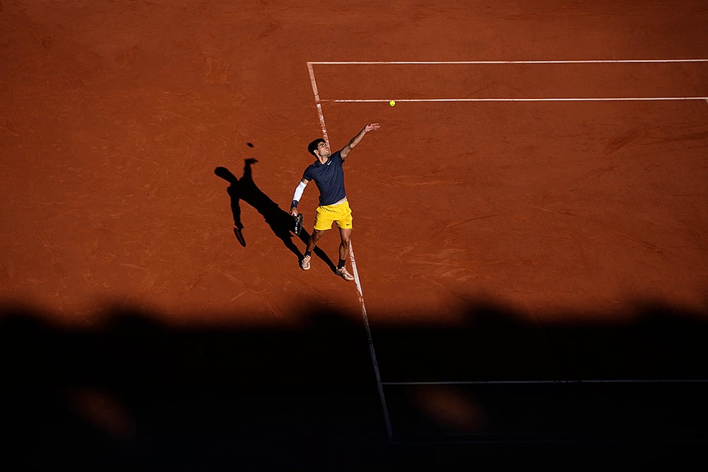 2024 French Open Tennis Semi-Final Carlos Alcaraz Photo_4