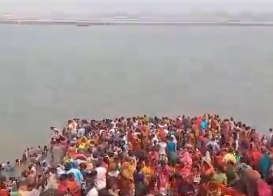 X : The incident took place near Uma Nath Ganga Ghat in Bihar's Gosaimath