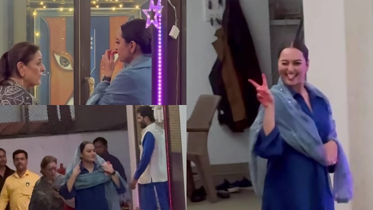 Instagram : Sonakshi Sinha performs puja with mom