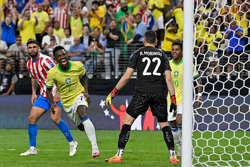 2024 Copa America Soccer Paraguay vs Brazil Photo_5