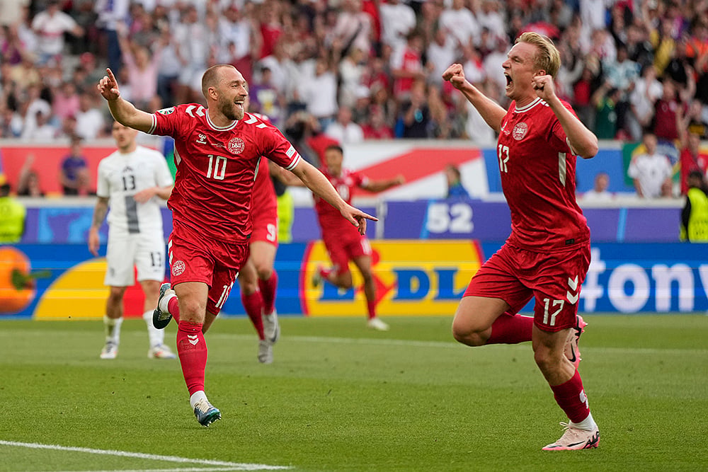 Euro 2024 Soccer Slovenia Denmark photos_8