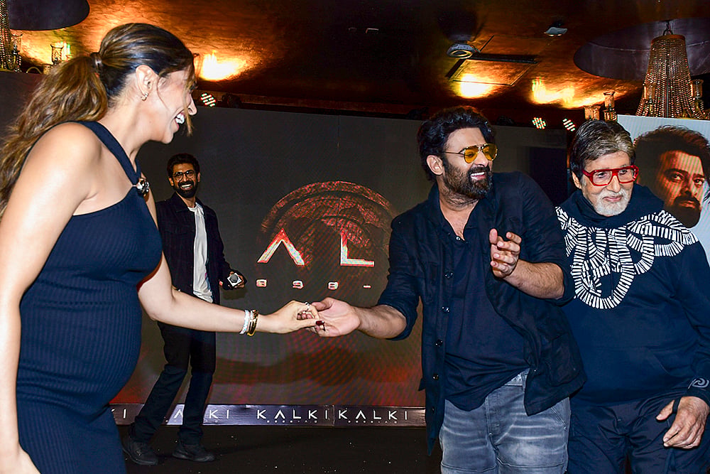 Amitabh Bachchan, Prabhas and Deepika Padukone