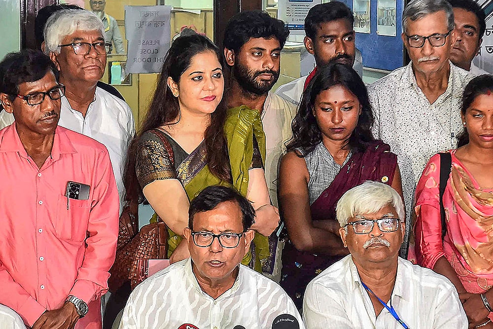 CPI(M) leaders Mohammed Salim and Sujan Chakraborty