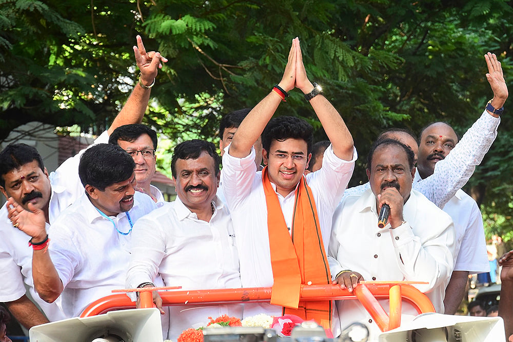 BJP leader Tejasvi Surya 