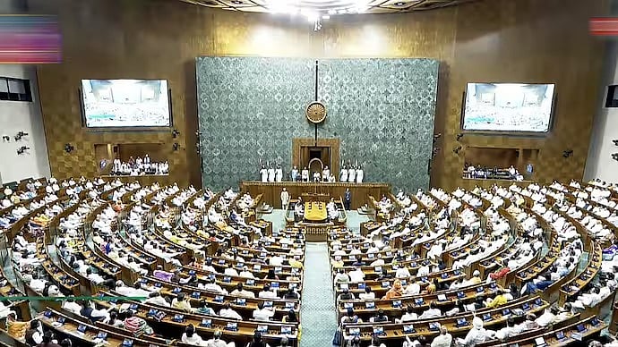 PTI : The debate, scheduled for 16 hours, was delayed amid heated scenes, prompting Parliamentary Affairs Minister Kiren Rijiju to accuse the INDI alliance of deliberately stalling proceedings