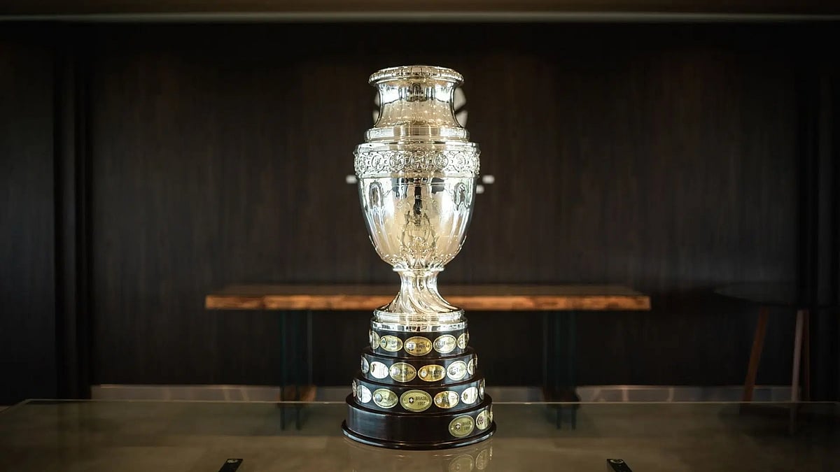 The original Copa America trophy. - Copa America