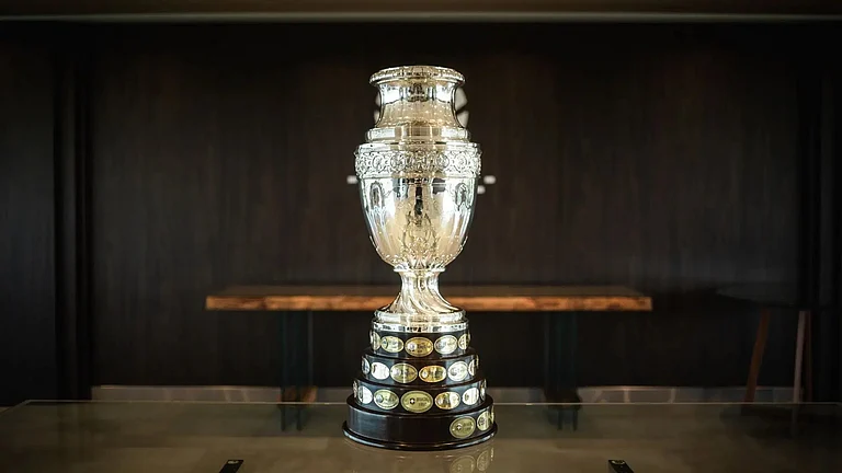 The original Copa America trophy. - Copa America