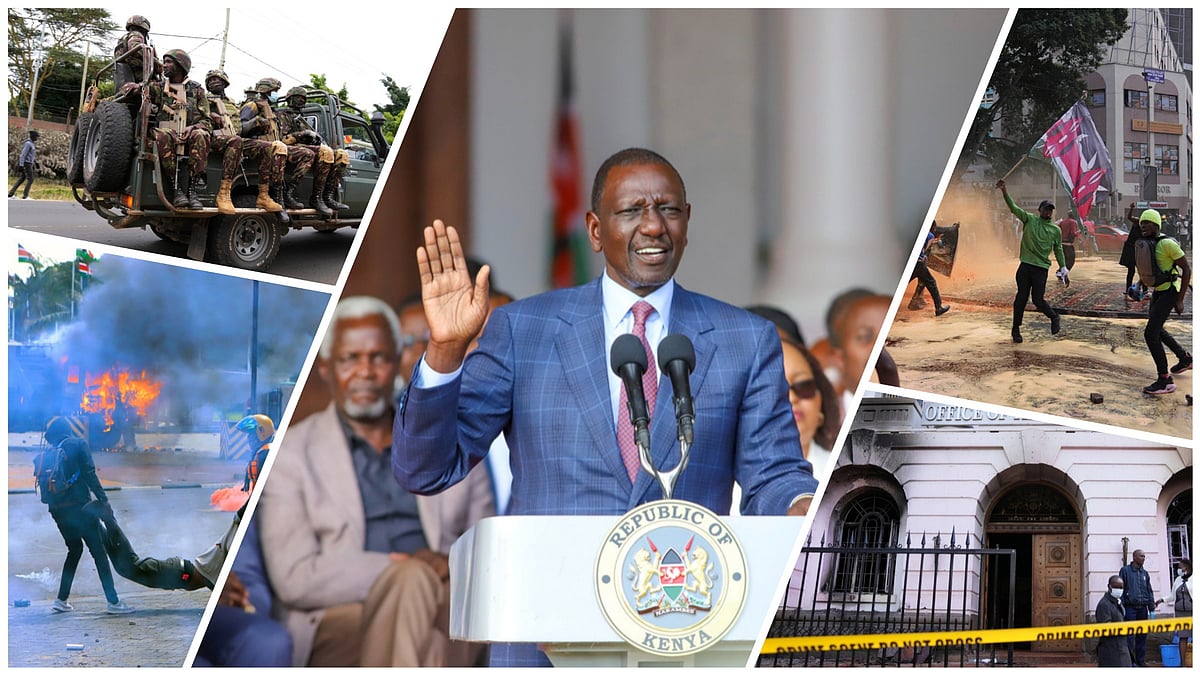 AP  : Kenya Protests: Despite President Ruto's U-Turn On Tax Bill, Security Increased Across Nairobi 