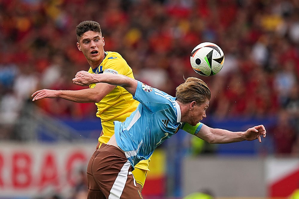 Euro 2024 Soccer Ukraine Belgium Photos_5