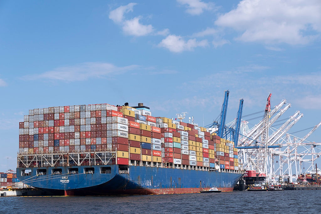 AP : 3 Months After Baltimore Bridge Collapse, Cargo Ship Dali Leaves For Virginia