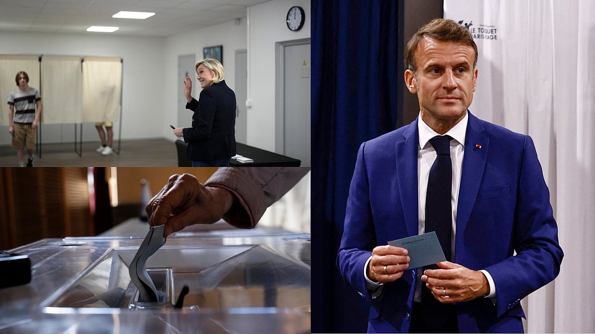 Voter Turnout At Historic High As France Goes To Vote In Round 1 Of High-Stakes Poll - AP 