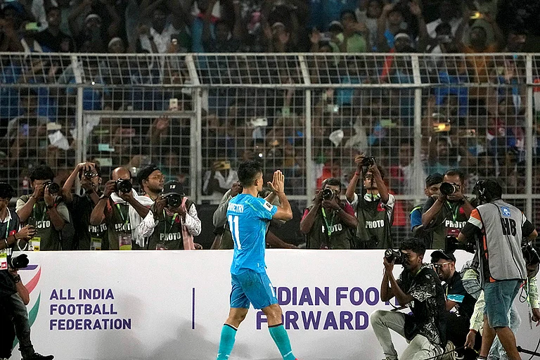 FIFA WC 2026 qualifier: India vs Kuwait - | Photo: PTI/Swapan Mahapatra