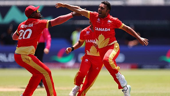 T20WorldCup/X : Canada won against Ireland by 12 runs.