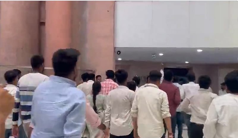Screen grab from video posted on X/@vani_mehrotra