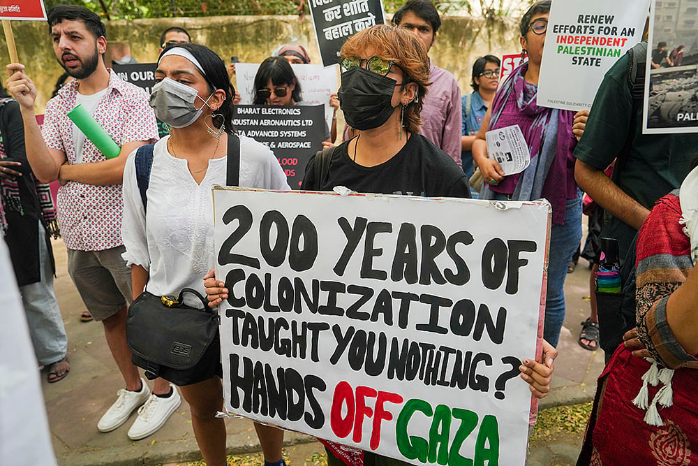 Activist protest for Palestine