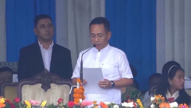 PTI : Prem Singh Tamang Takes Oath |