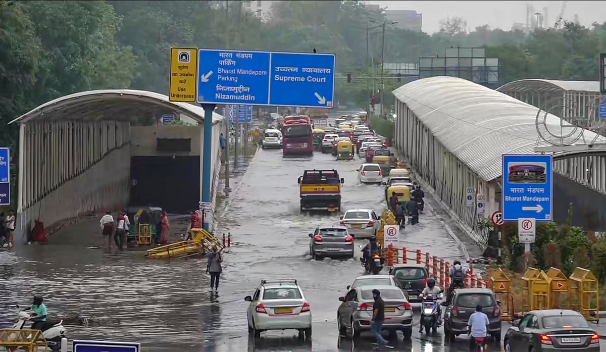 Waterlogging after rain in Delhi - PTI