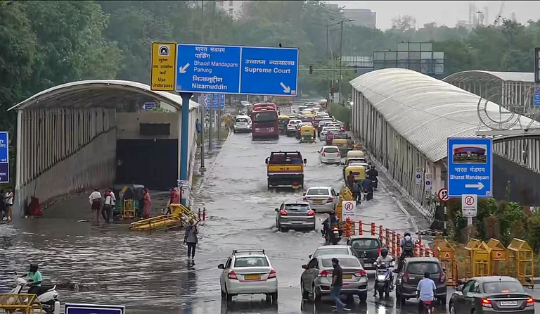Waterlogging after rain in Delhi - PTI