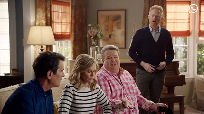 WhatsApp Commercial Reunites The Modern Family Cast - WhatsApp