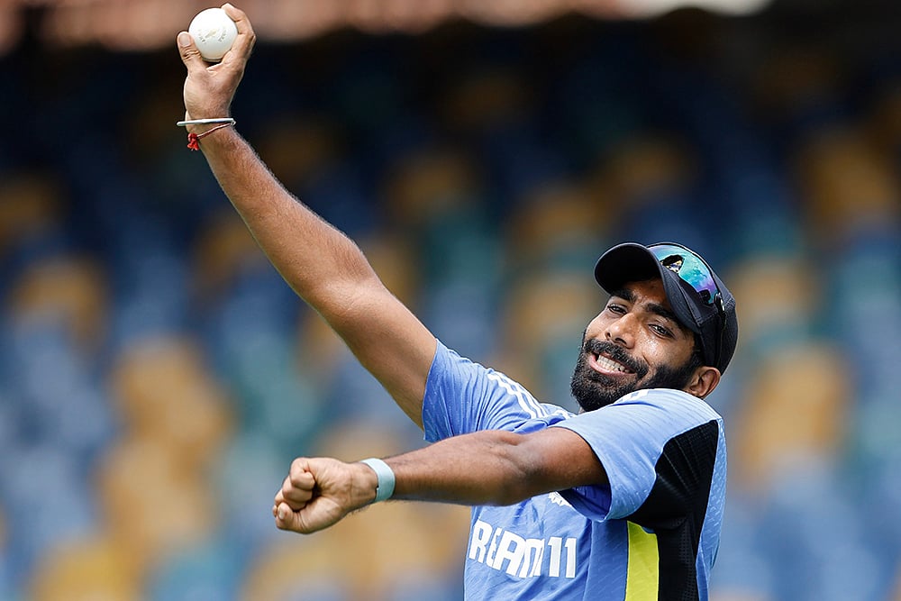 Jasprit Bumrah practice ahead of CC Mens T20 World Cup Super 8