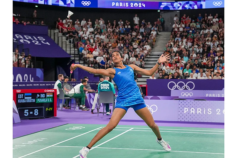 2024 Paris Summer Olympics Badminton_PV Sindhu vs Kristin Kuuba_8