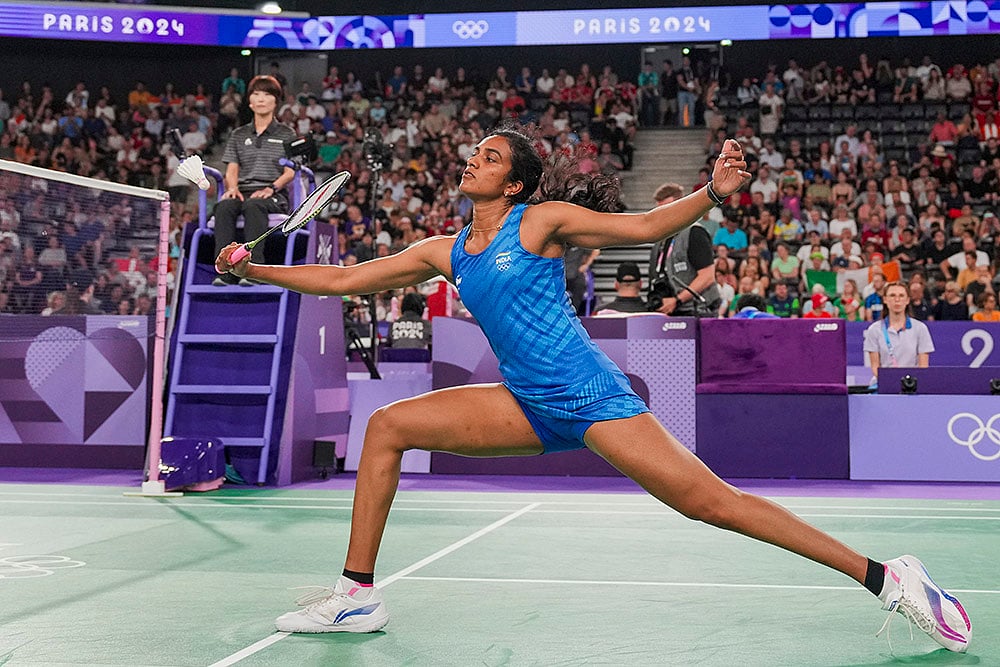2024 Paris Summer Olympics Badminton_PV Sindhu vs Kristin Kuuba_5