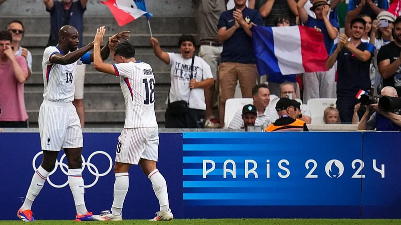 France Football Team, Paris Olympics 2024, AP Photo