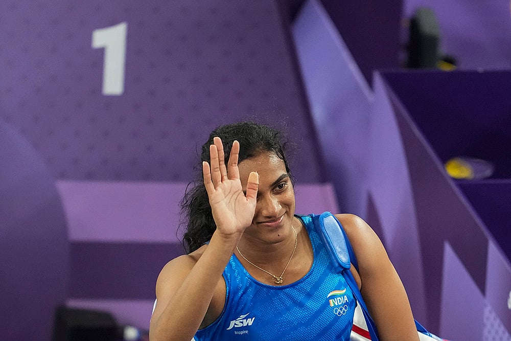 2024 Paris Summer Olympics Badminton_PV Sindhu vs Kristin Kuuba_1