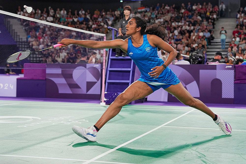 2024 Paris Summer Olympics Badminton_PV Sindhu vs Kristin Kuuba_7