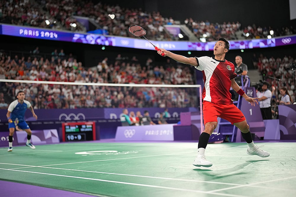 2024 Paris Summer Olympics Badminton_Lakshya Sen vs Jonatan Christie_8