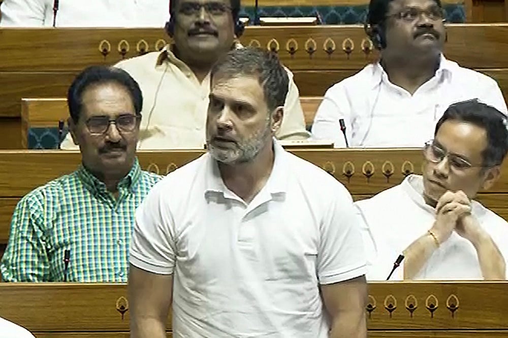 Rahul Gandhi during Monsoon session of Parliament