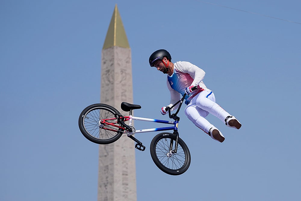 2024 Paris Summer Olympics Day 4 Photo Gallery_cycling BMX freestyle mens park 